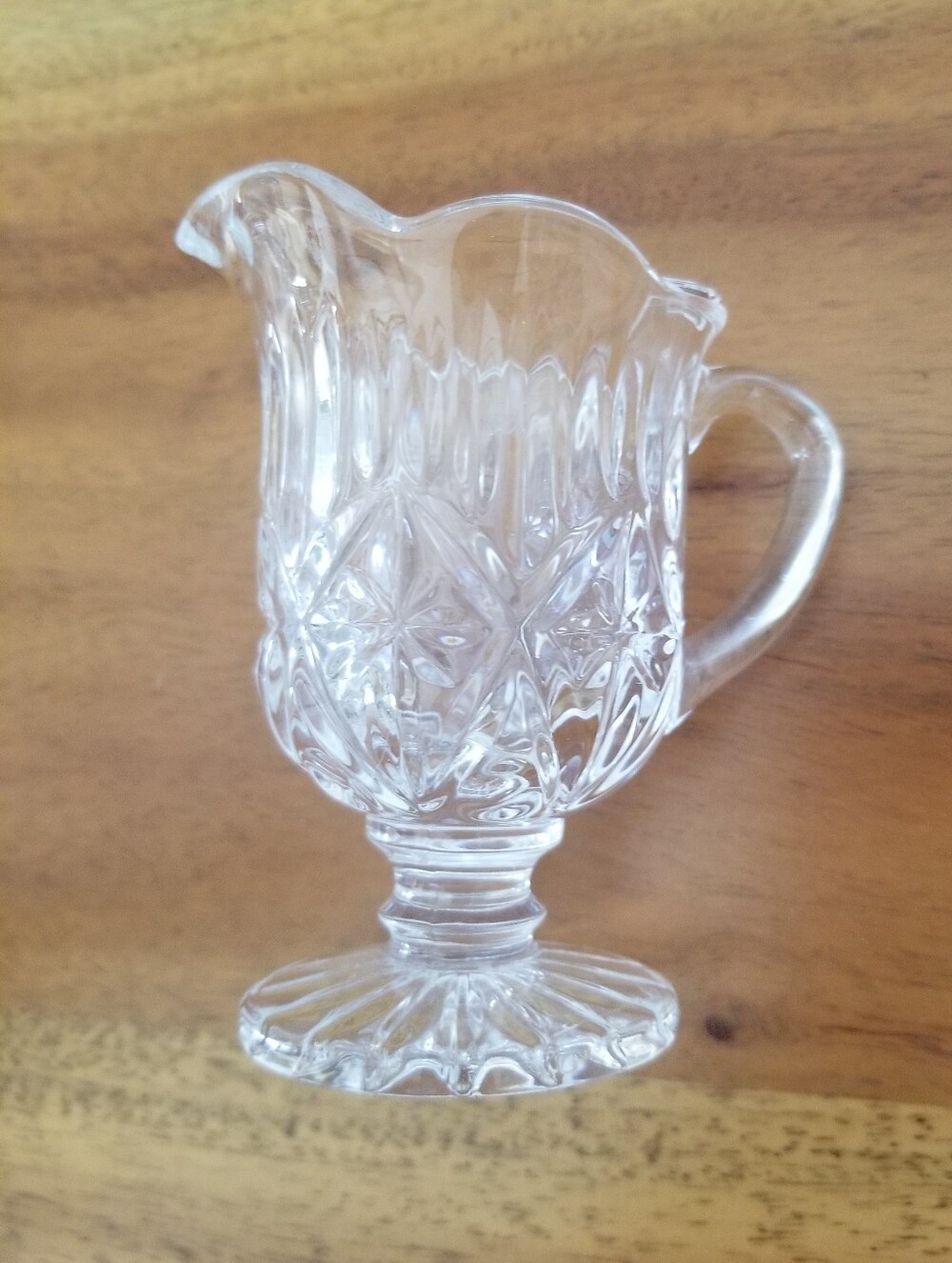 Vintage NEW Mikasa Crystal Yardley Mini Creamer